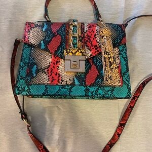 Aldo Vibrant Snakeskin Crossbody Bag